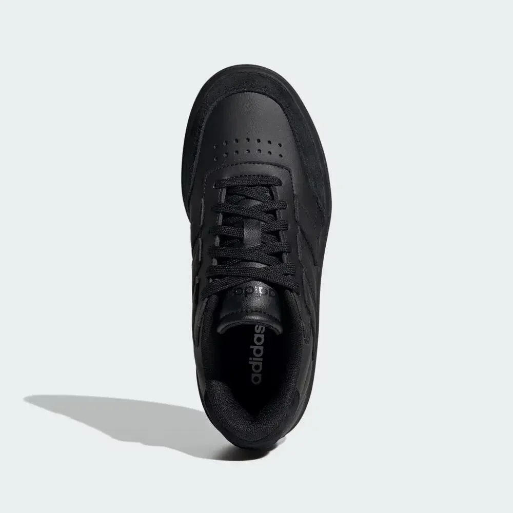 Adidas Courtblock ID6502 Sneakers Kids US 5.5 Black Low Top Comfort Shoes VER212